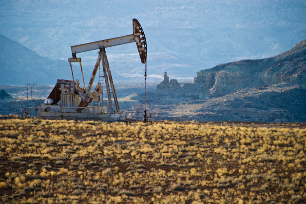 A pumpjack at the Aneth Field.