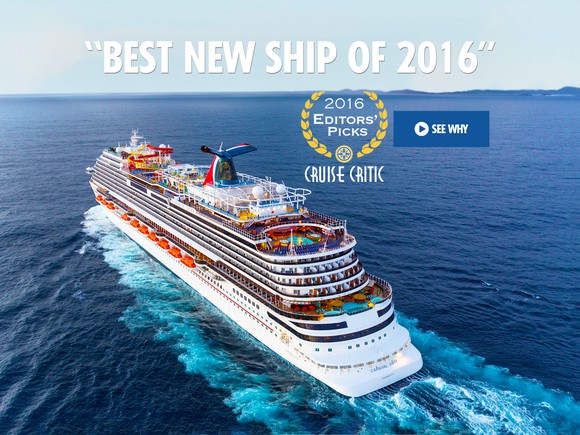 Carnival Vista, a new ship in Carnival's fleet in 2016.