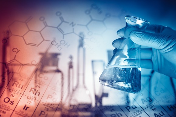 Beakers, vials, and other implements of specialty pharmaceuticals