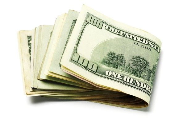 Picture of a wad of cash.