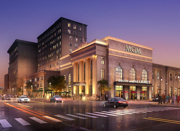 Rendering of MGM Springfield in Massachusetts. 