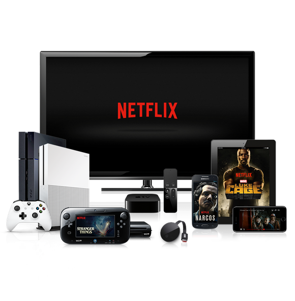 Netflix streaming on multiple devices.