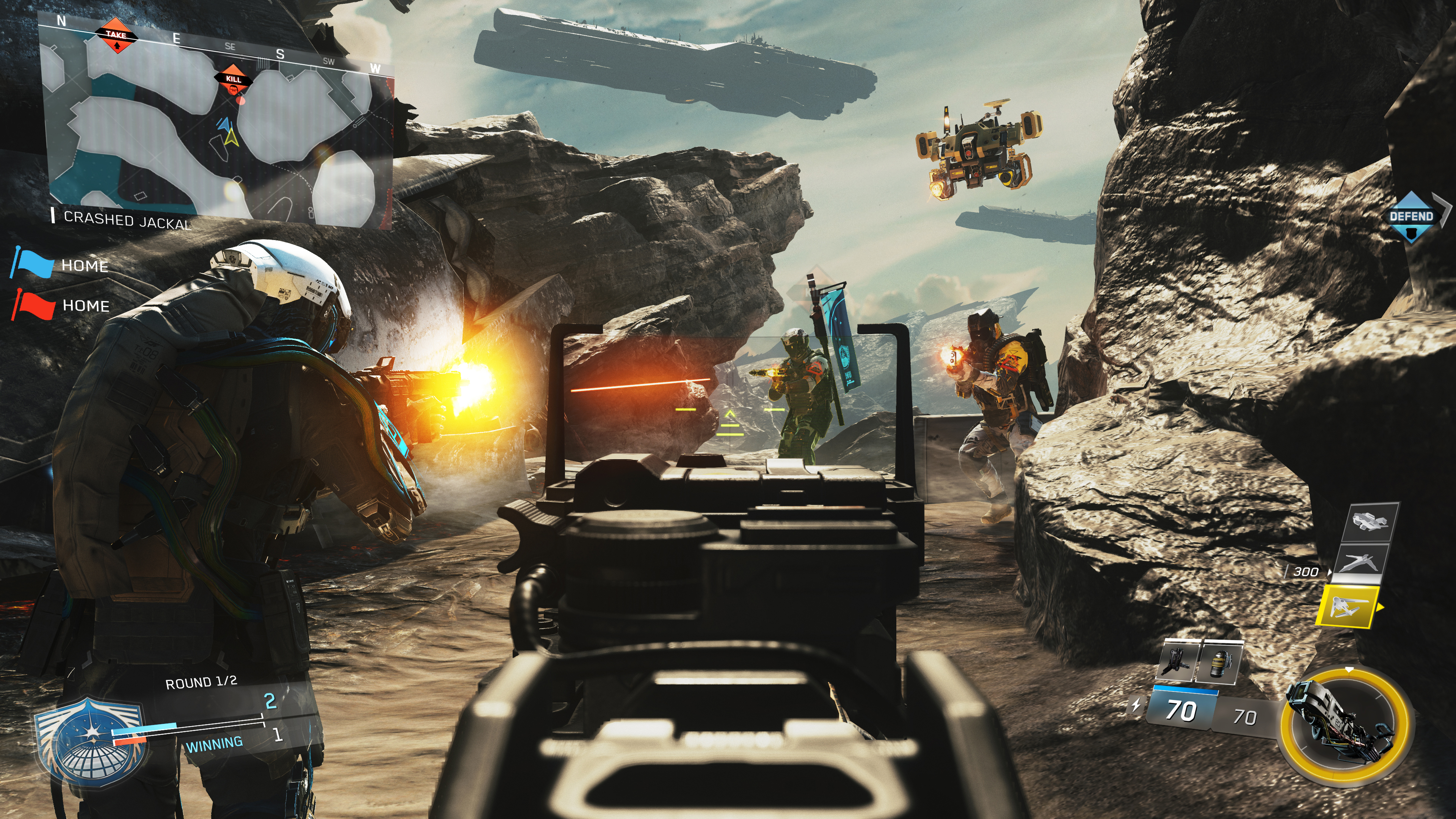 Screenshot from "Call of Duty Infinite Warfare." Multiplayer games like this are becoming increasingly popular in the eSports world.