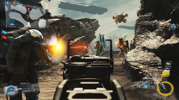 Screenshot from "Call of Duty Infinite Warfare." Multiplayer games like this are becoming increasingly popular in the eSports world.