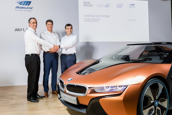 Mobileye, Intel, and BMW team up on autonomous driving.