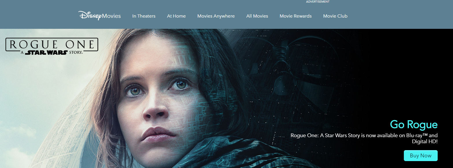 Banner for Rogue One: A Star Wars Story