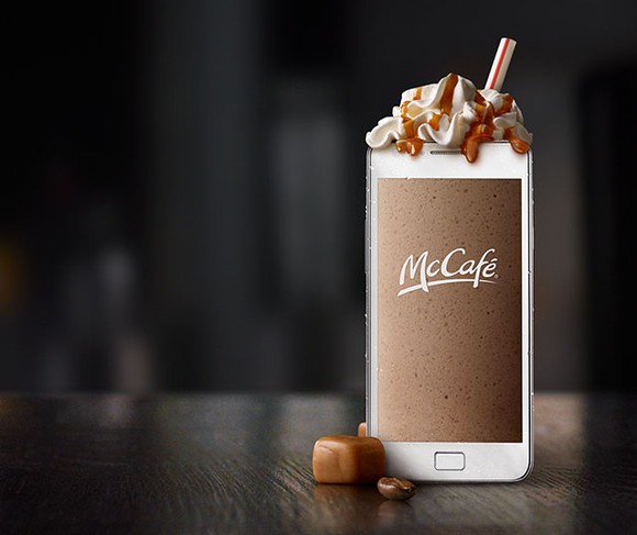 McDonald's ordering app and McCafe specialty drinks