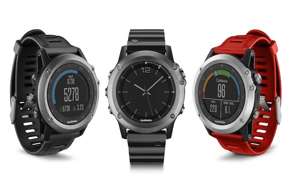 Picture of the Fenix line of Garmin watches.