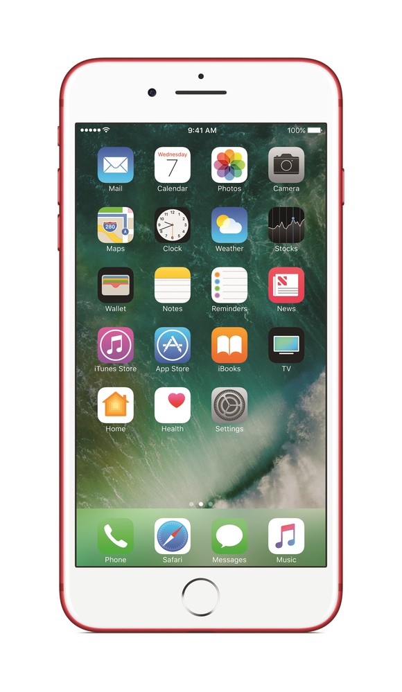 Apple's iPhone 7 in Red.