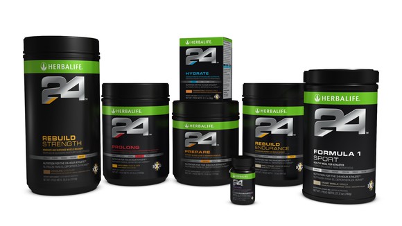 A collection of nutritional supplements.
