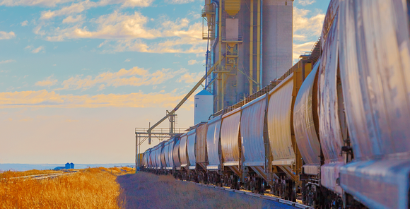 CSX railroad train.