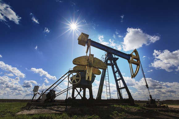 An oil rig