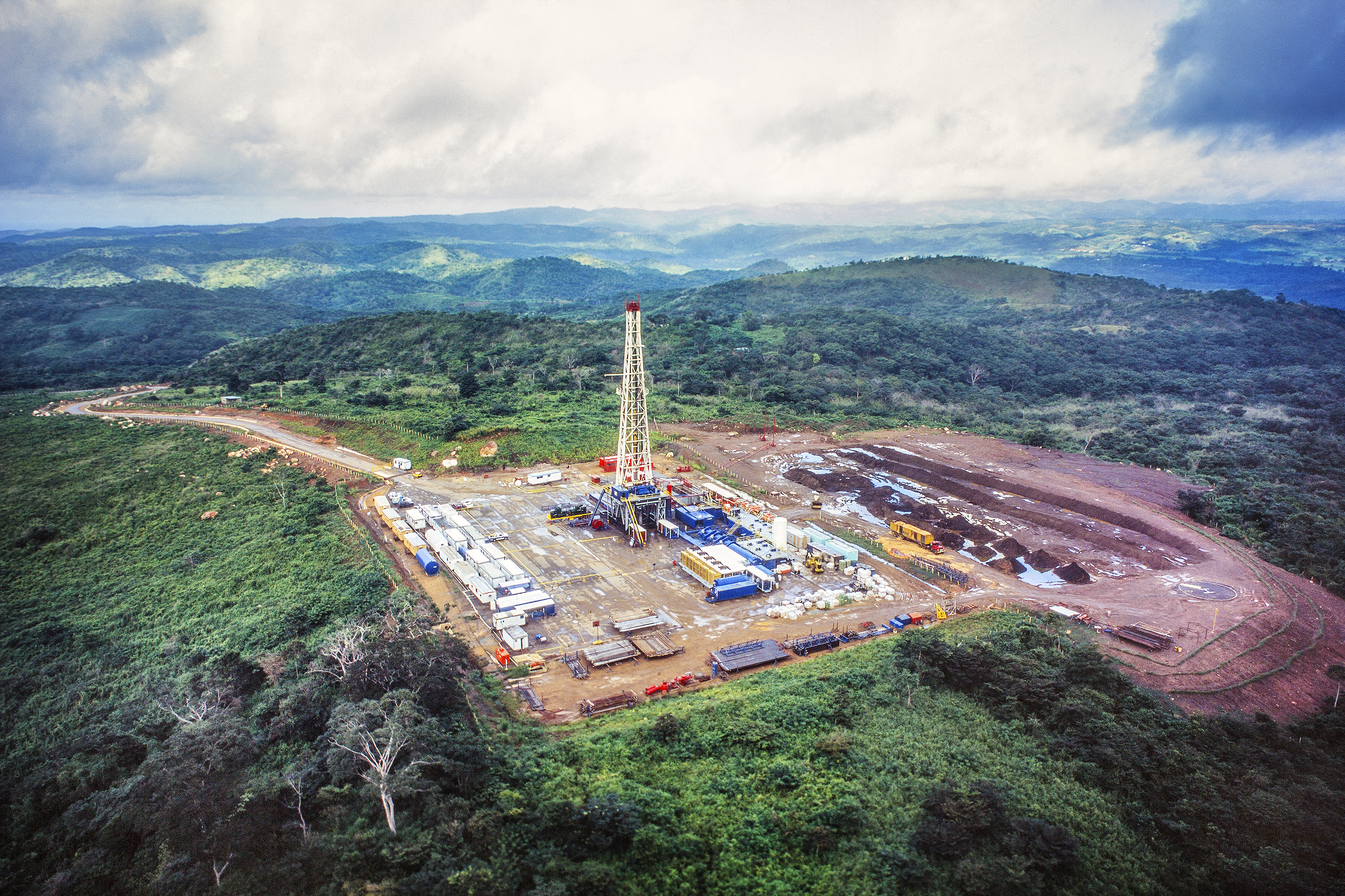 Drilling Rig in the Mountains
