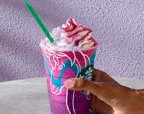 Starbucks Unicorn Frappuccino.