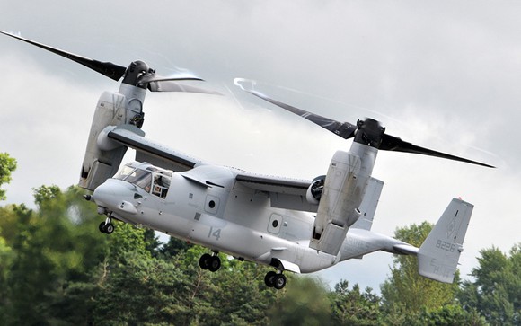 Bell Boeing V-22 Osprey helicopter in flight