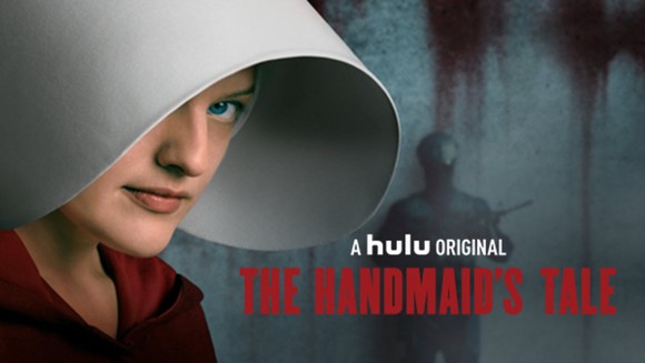 Cover art for The Handmaid's Tale series on Hulu.
