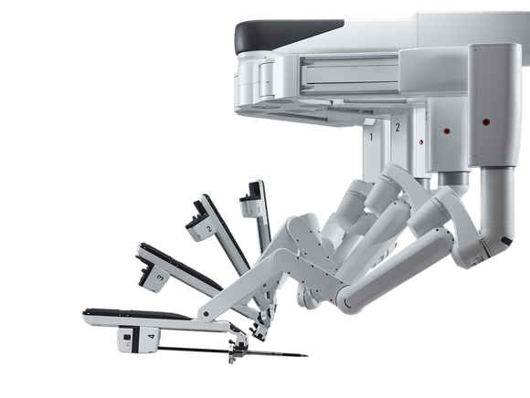 Intuitive Surgical's da Vinci Xi with splayed arms