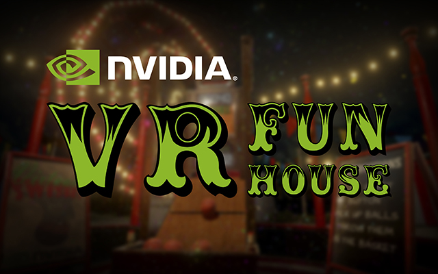 Graphic of NVIDIA's Funhouse VR title.