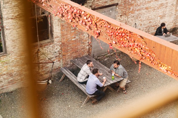 Employees at Etsy's offices.