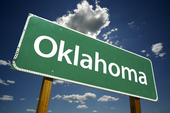 Oklahoma road sign