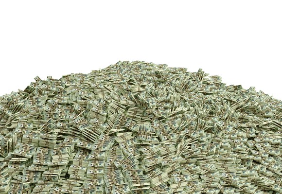 Pile of money.