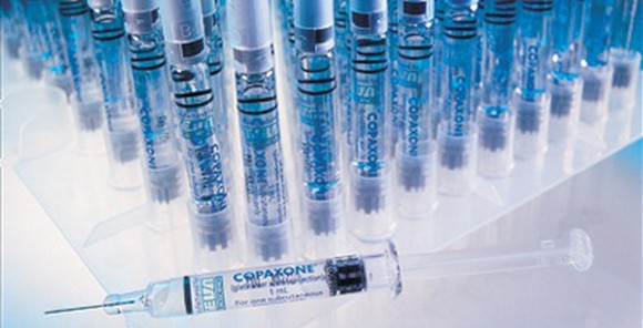 Syringes filled with Copaxone.