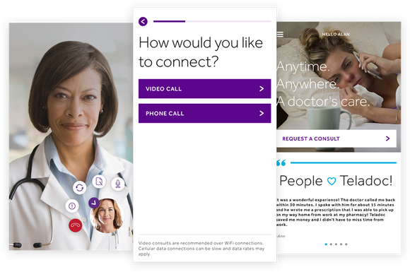Teladoc mobile screen