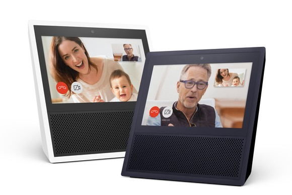 Two of Amazon's Echo Show.