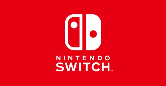 Nintendo Switch logo in red and white.