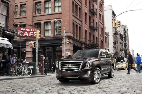 The 2017 Cadillac Escalade Platinum.