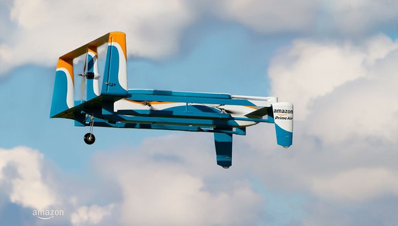 Amazon Prime Air airplane.