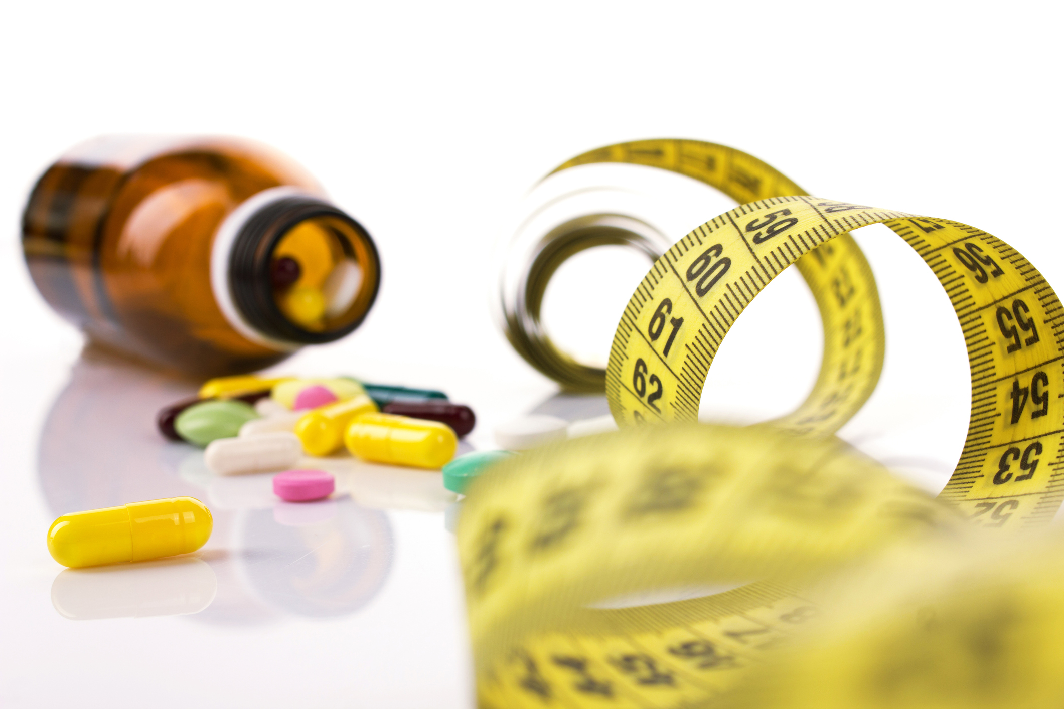 Obesity drugs with tape measure