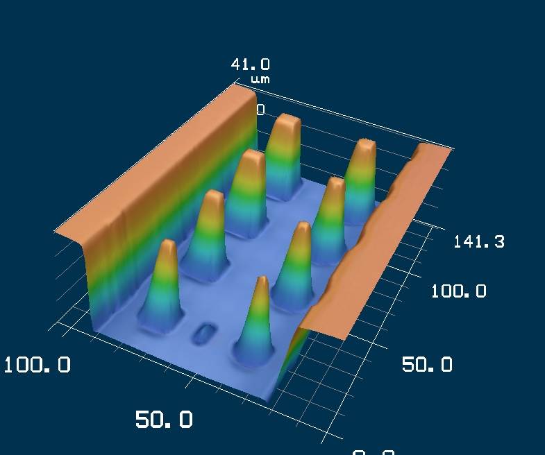40 micron posts.