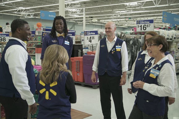 A Wal-Mart Academy class in a store