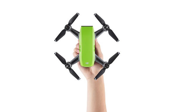 Hand holding a DJI Spark
