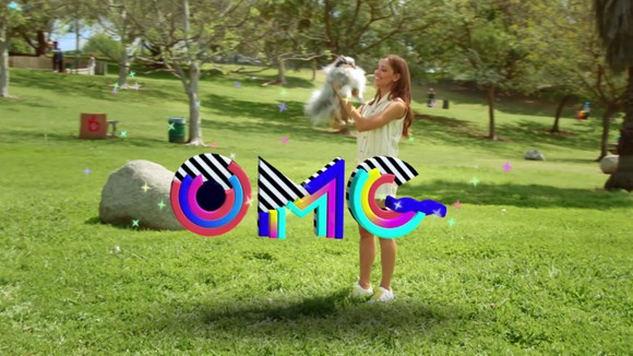 Augmented reality feature on Snapchat.