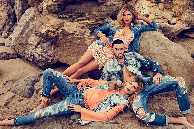Models wearing Guess? clothing
