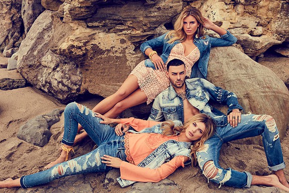 Models wearing Guess? clothing