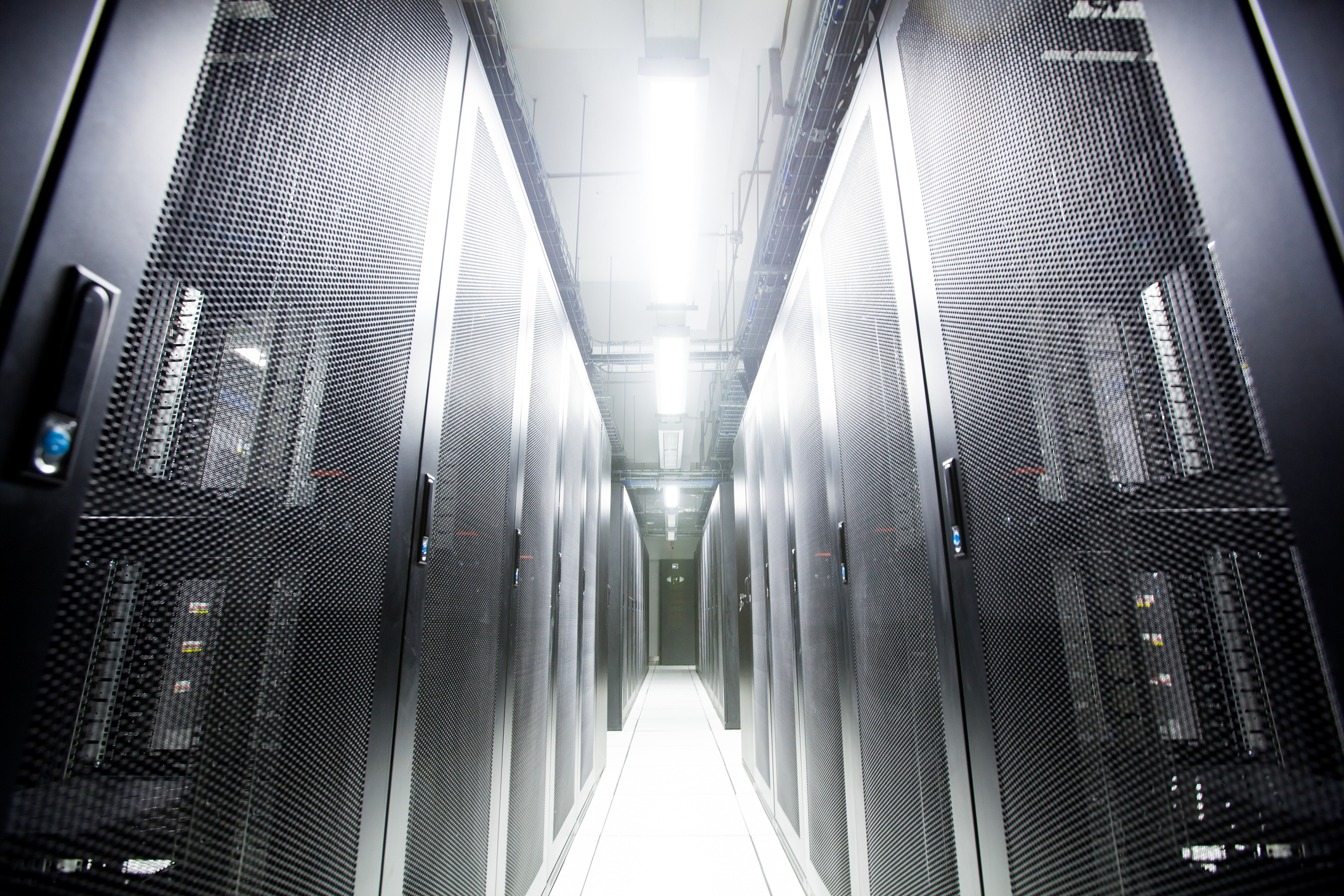 Server room hallway.