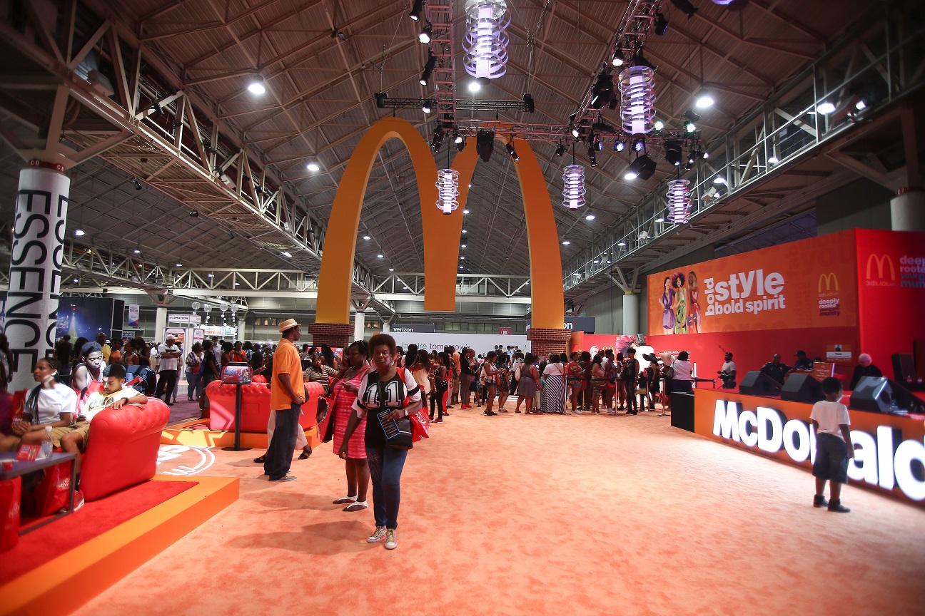 McDonald's convention booth.