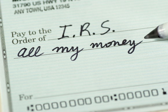 Check to IRS for 'all my money' Check to IRS for 'all my money'