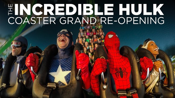 Promo for the Hulk coaster's reopening in 2016