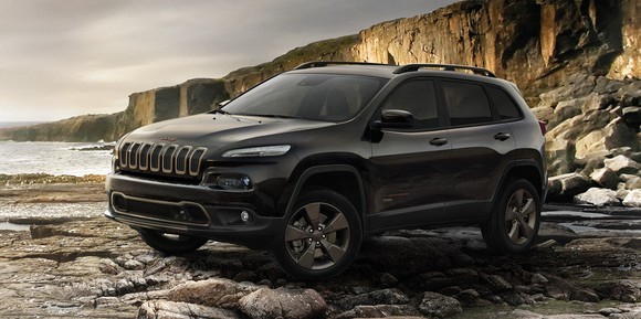 Jeep SUV off-road