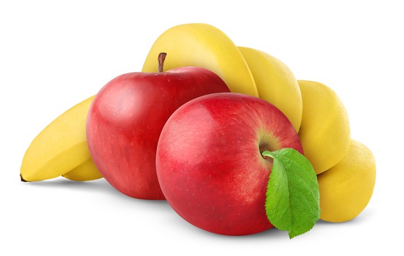 Apples and bananas