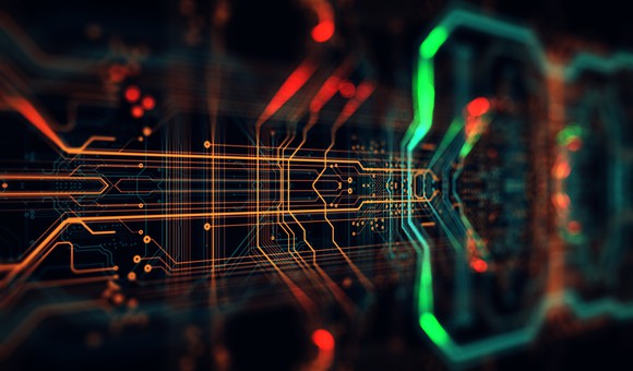 Abstract illustration of circuit board