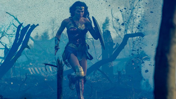 Wonder Woman, in a still from the film