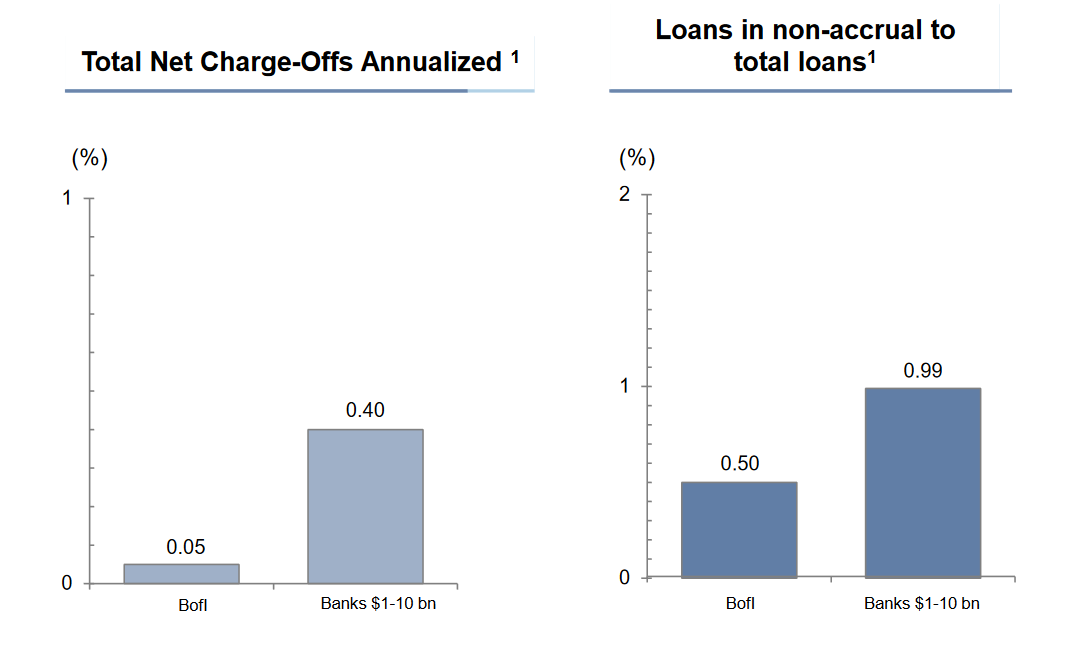 BofI non-performing loan statistics.