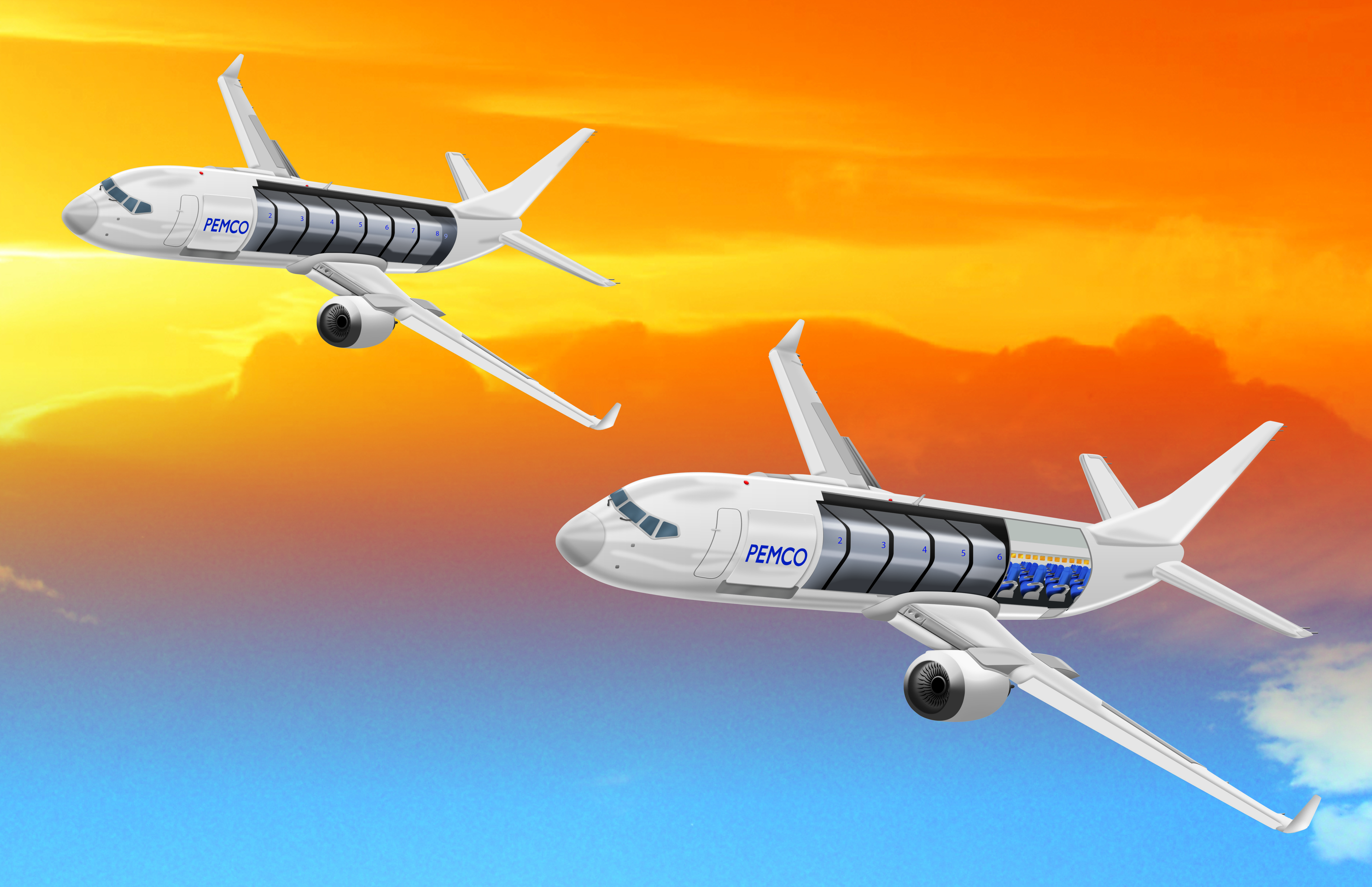 PEMCO's freight aircraft.