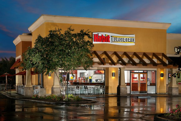 A Habit Burger Grill exterior shot.