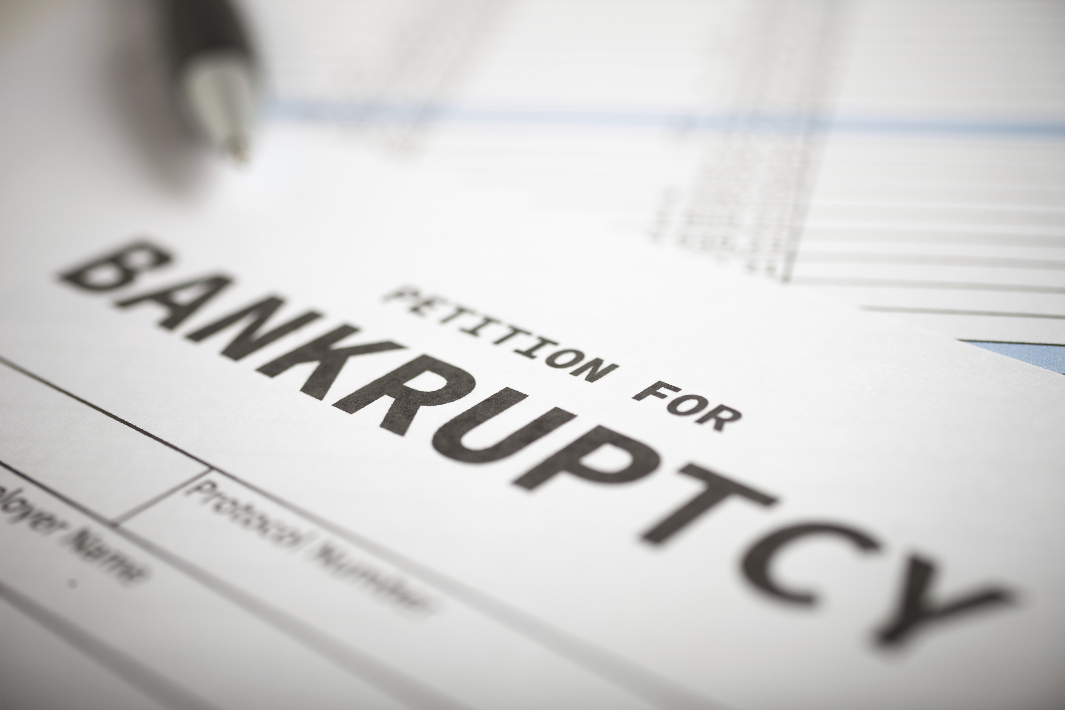 A bankruptcy form